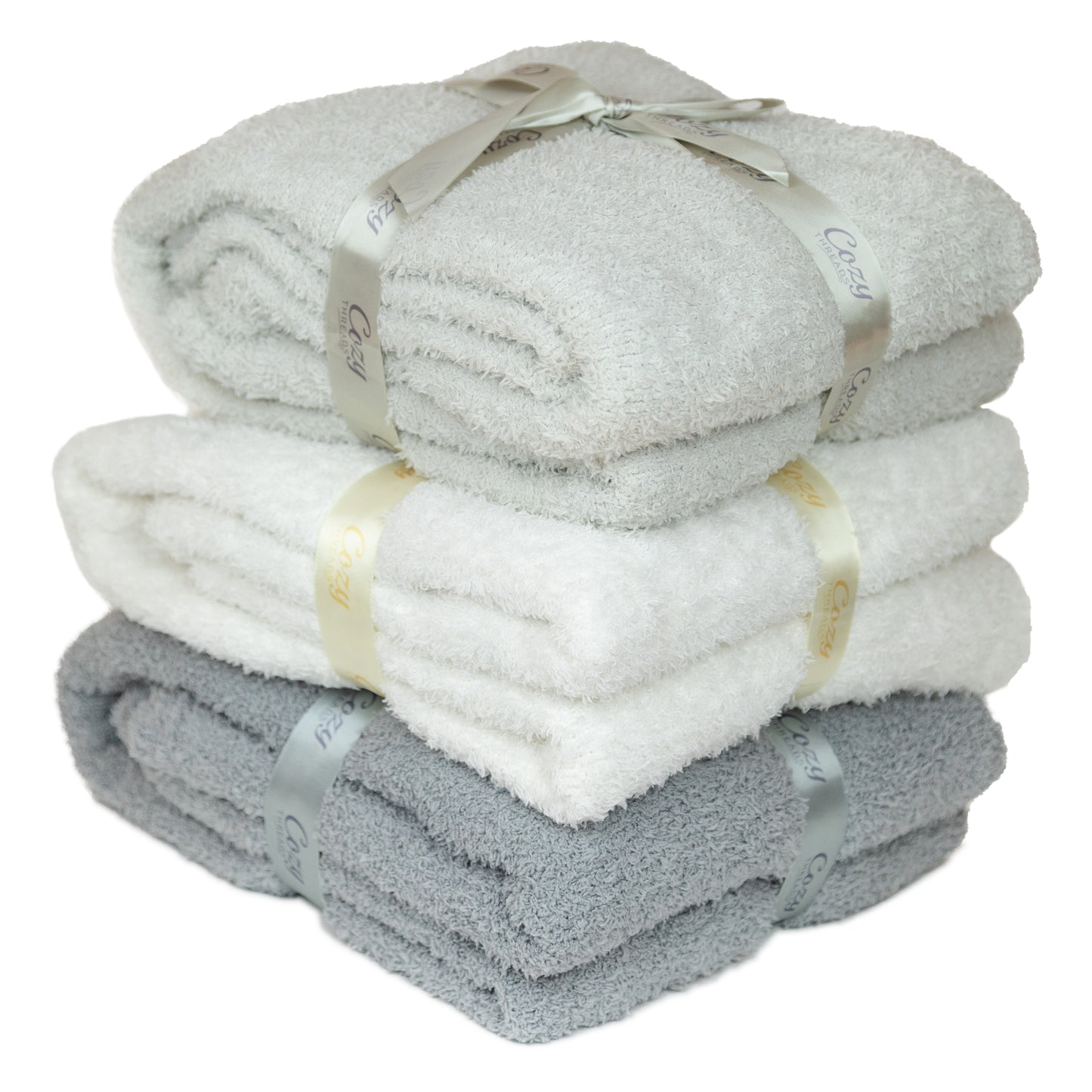 Cozy Threads Adult Lightweight Bamboo Throw, Cream