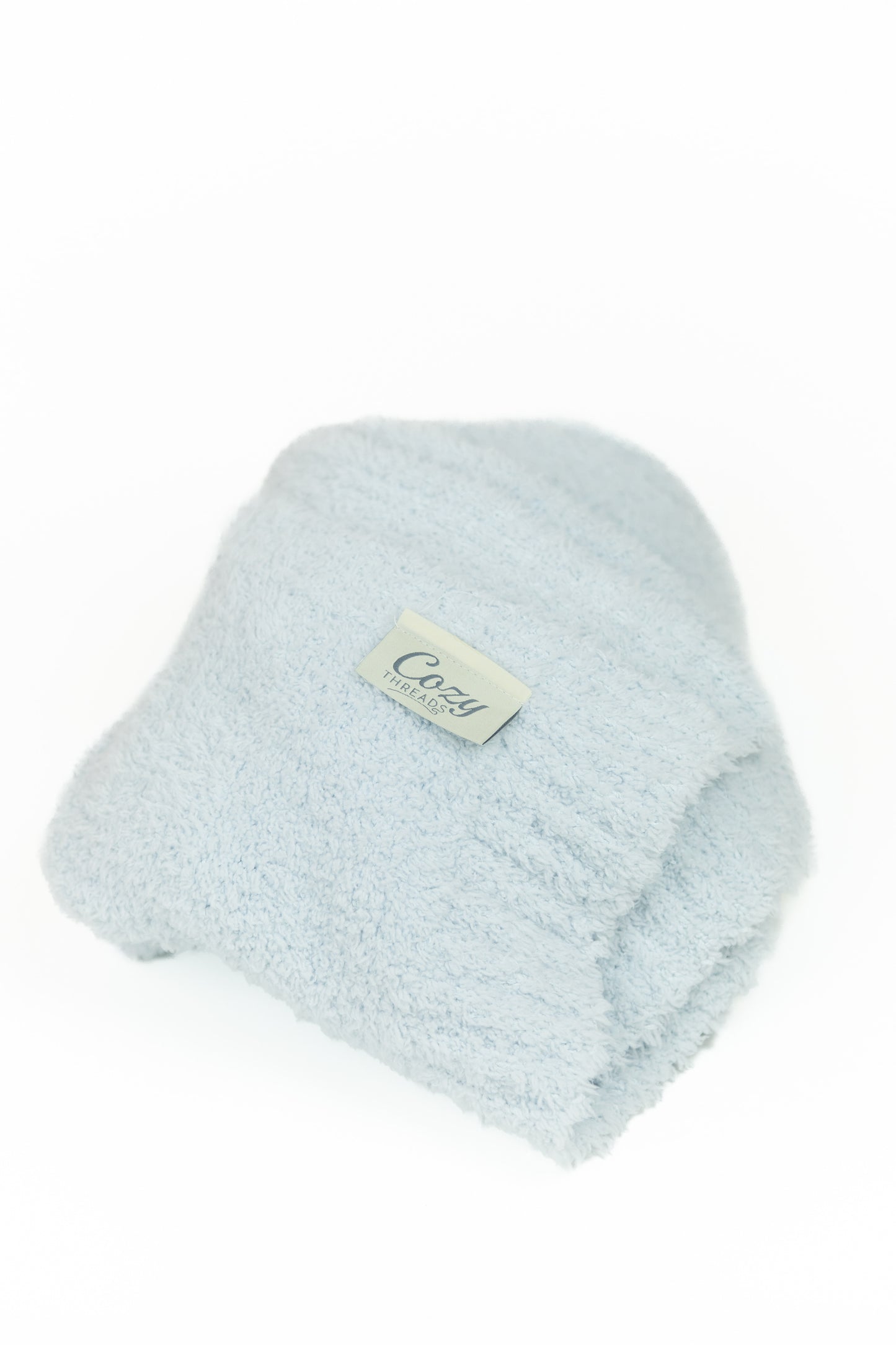 Cozy Threads Baby Receiving Blanket, Rayon Made from Bamboo, 30" x 35" - Blue