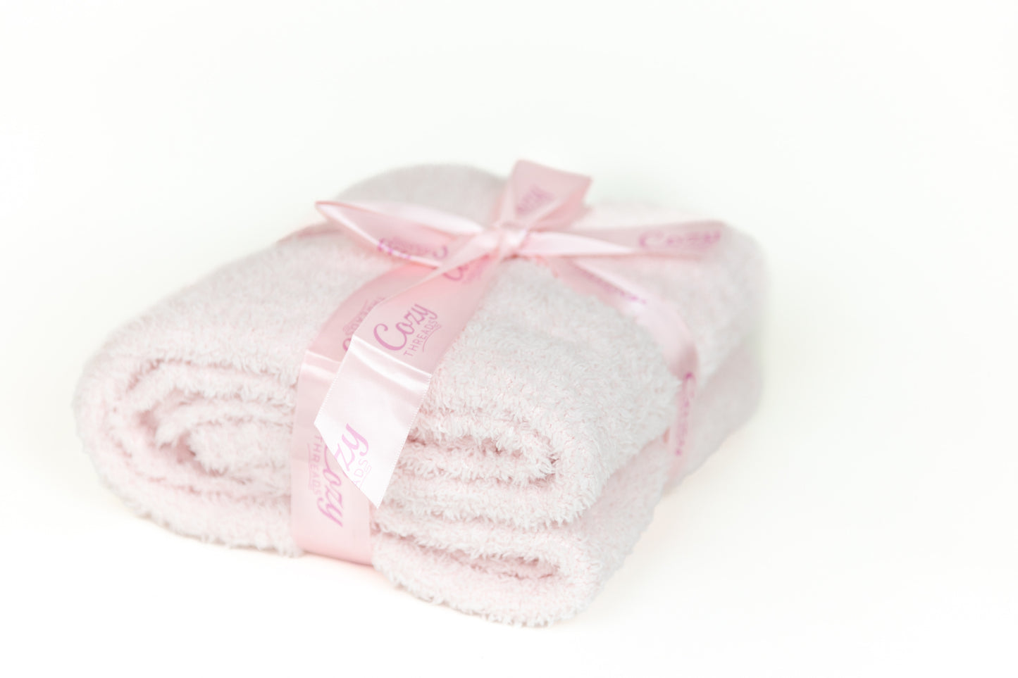 Cozy Threads Baby Receiving Blanket, Rayon Made from Bamboo, 30" x 35" - Pink