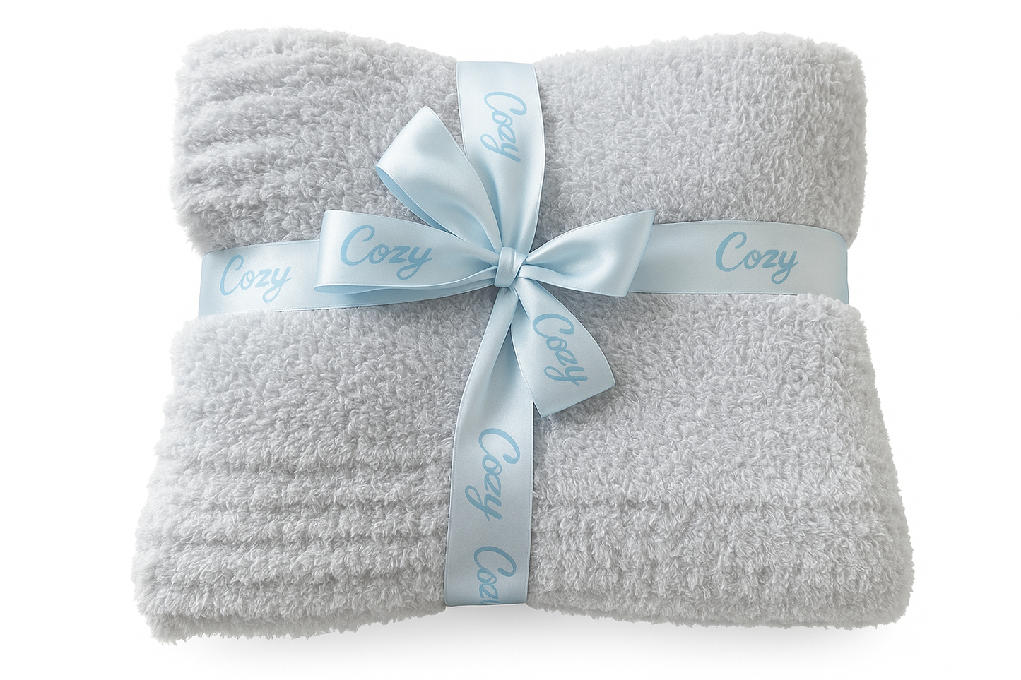 Cozy Threads Baby Receiving Blanket, Rayon Made from Bamboo, 30" x 35" - Blue