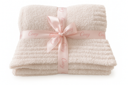 Cozy Threads Baby Receiving Blanket, Rayon Made from Bamboo, 30" x 35" - Pink
