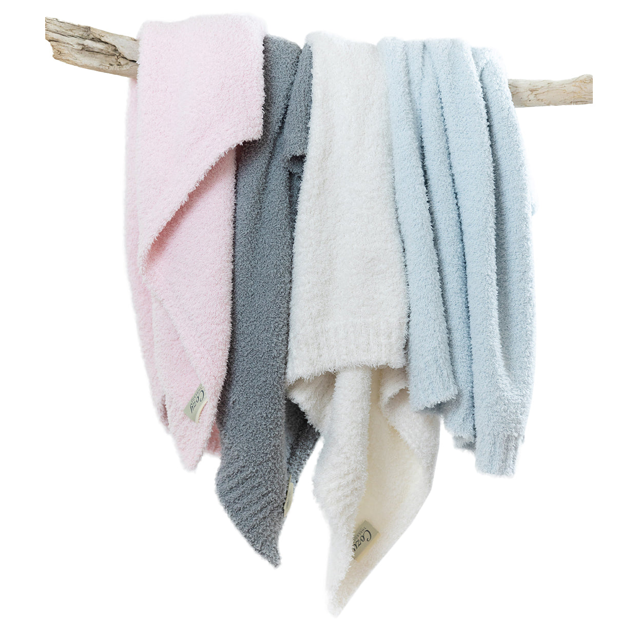 Cozy Threads Baby Receiving Blanket, Rayon Made from Bamboo, 30" x 35" - Gray