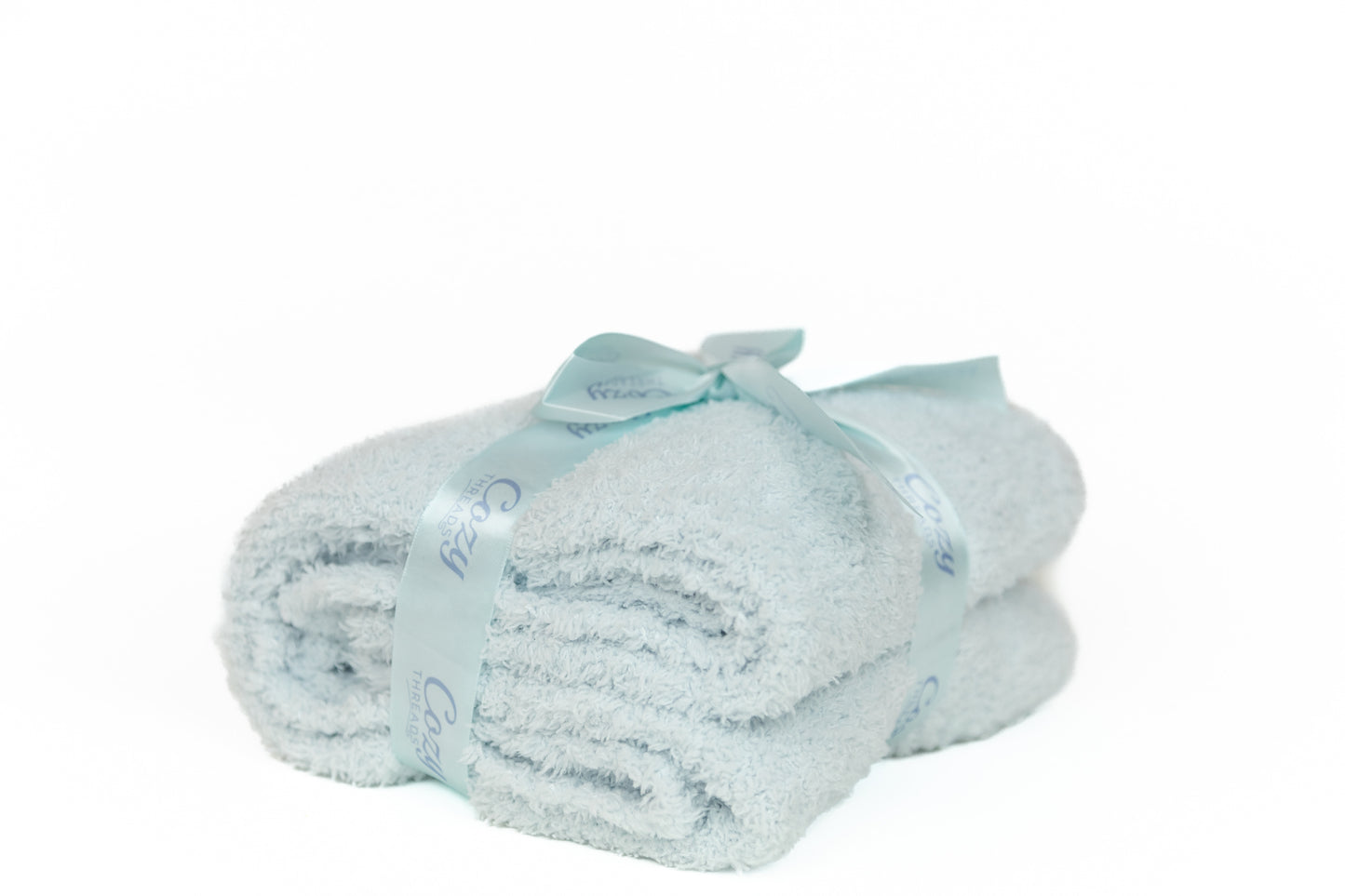 Cozy Threads Baby Receiving Blanket, Rayon Made from Bamboo, 30" x 35" - Blue