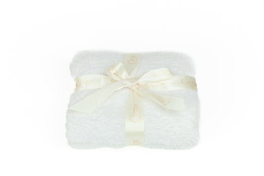 Cozy Threads Baby Receiving Blanket, Rayon Made from Bamboo, 30" x 35" - Cream