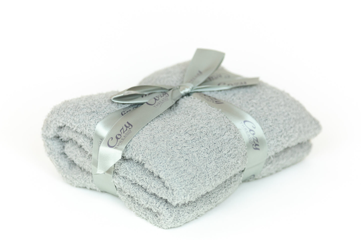 Cozy Threads Baby Receiving Blanket, Rayon Made from Bamboo, 30" x 35" - Gray