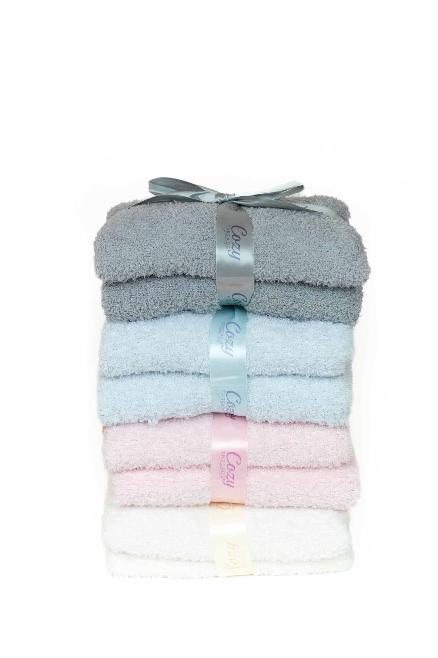 Cozy Threads Baby Receiving Blanket, Rayon Made from Bamboo, 30" x 35" - Gray